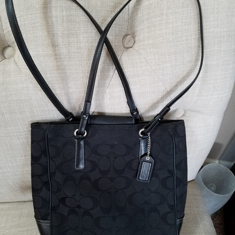 Authentic Vintage Black Coach Purse